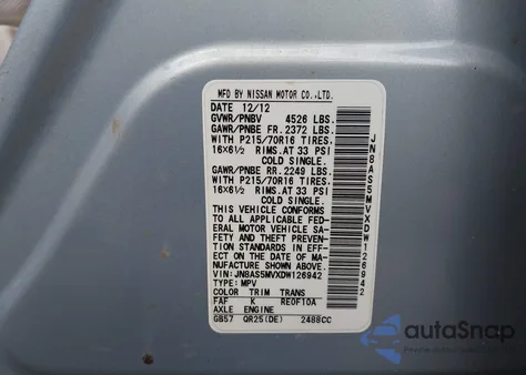 2013 Nissan Rogue S from USA, damaged, VIN JN8AS5MVXDW126942